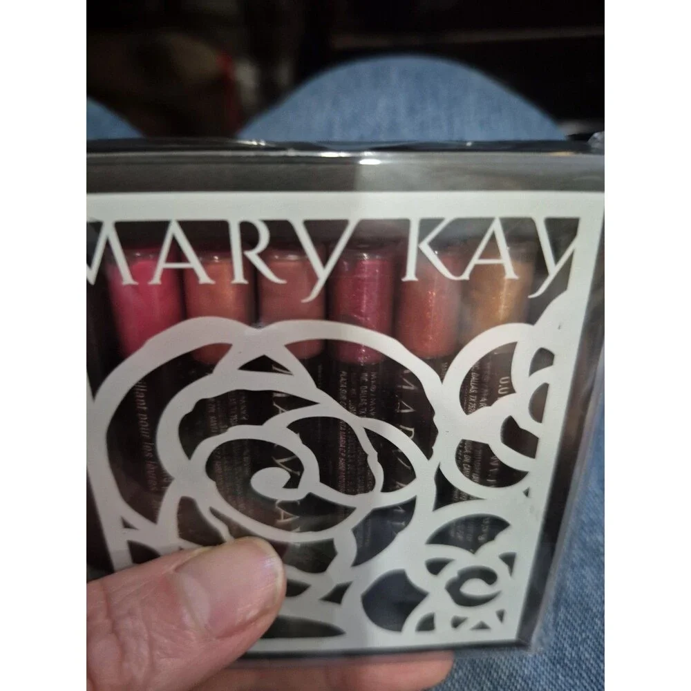 NEW Sealed Mary Kay Mini Nourishine Plus Lip Gloss Set 6 Shades